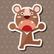 animal bear cartoon theme elements N24