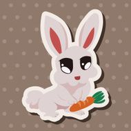 animal rabbit cartoon theme elements N51