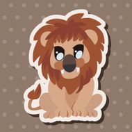animal lion cartoon theme elements N18