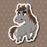 animal horse cartoon theme elements N15