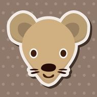 animal mouse cartoon theme elements N31