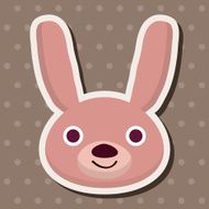 animal rabbit cartoon theme elements N52