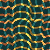Seamless colorful background made of abstract orange lines