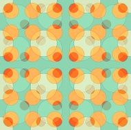 Seamless abstract colorful background made of circles