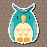 animal owl cartoon theme elements N4