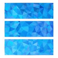 Set of Abstract Geometric Polygonal Backgrounds N26