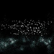 Molecule structure black background for communication science vector illustration