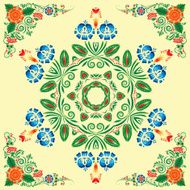 pattern with floral ornament N27