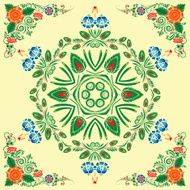 pattern with floral ornament N28