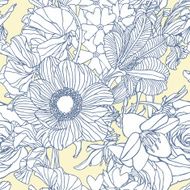 Seamless Pattern with Rose Flowers N4