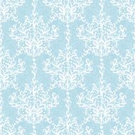Vintage vector light blue branches damask seamless pattern background