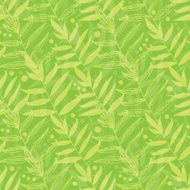 Vector green leaves seamless pattern background