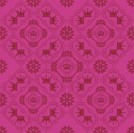 Seamless Pattern Vintage Pink N21