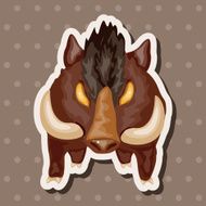 animal cartoon theme elements N135