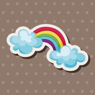 weather rainbow theme elements N12