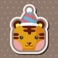 animal tiger cartoon theme elements N29