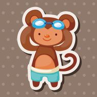 animal summer cartoon theme elements N54