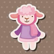 animal winter cartoon theme elements N24