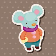 animal winter cartoon theme elements N26