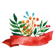 Beautiful Floral Greeting Card Bright illustration invitation card N2