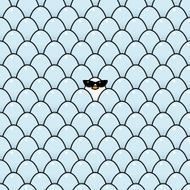 White Chick Wearing Ladies Style Sunglasses amongst Blue Eggs N2