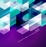 Shiny blue and purple mosaic background