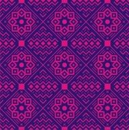 Shaped pink pattern on a purple background