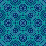 Seamless vector pattern in blue on a light background