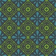 Seamless vector pattern greenish blue on a dark background