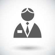 Person single flat icon N2