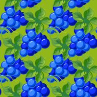 Vector seamless background with bright fresh juicy grapes