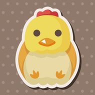 animal chicken cartoon theme elements N13