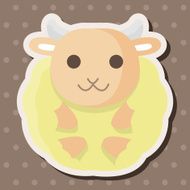 animal sheep cartoon theme elements N15