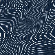 Black and white moire lines vector striped psychedelic backdrop