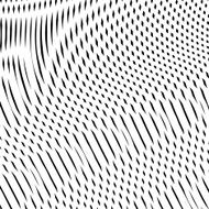 Illusive background with black lines moire style Vector