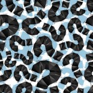 Black question marks seamless pattern geometric