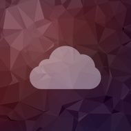 Cloud in flat style icon N2