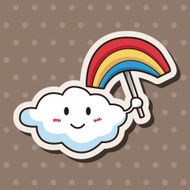 weather rainbow theme elements N13