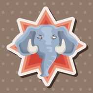 animal elephant cartoon theme elements N27