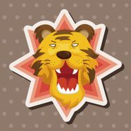 animal tiger cartoon theme elements N31