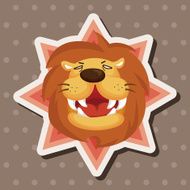 animal lion cartoon theme elements N21