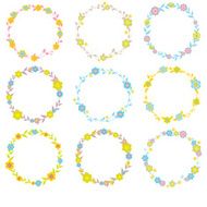 set of flowers vector icon illustration N2