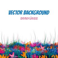 Vector seamless pattern with underwater cave