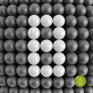Number eight Abstract mathematics background 3d vector illustration N2
