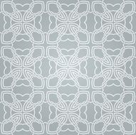 Seamless abstract gray pattern with white fancy ornament