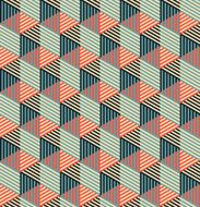 striped geometric seamless pattern
