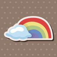 weather rainbow theme elements N14