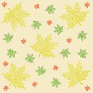 pattern of maple leaves