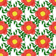 Seamless color pattern with flowers N3
