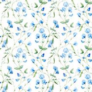 Watercolor flowers pattern N9